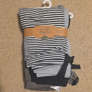 Touched by Nature Kids Striped and Solid Leggings Set